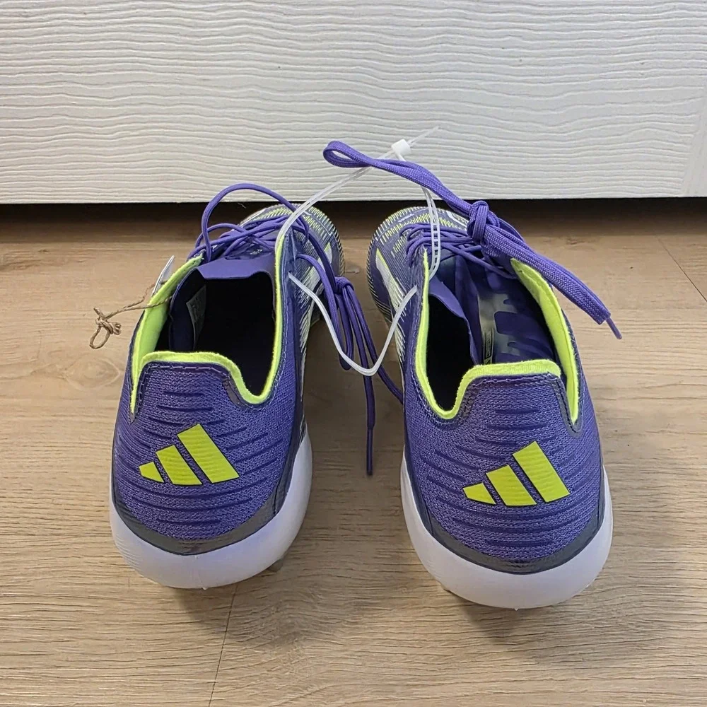 Adidas White‎ Purple Green F50 Elite Firm Ground Athletic Cleats Size 11